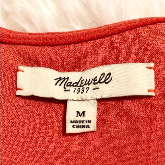 Madewell Orange Blouse - Picture 7 of 8